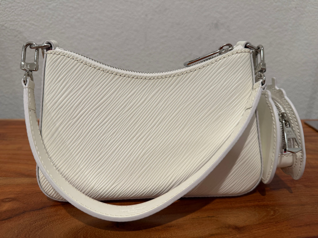 Louis Vuitton "Preloved" Marellini Yayoi Kusama Infinity Dots Handbag Epi Leather